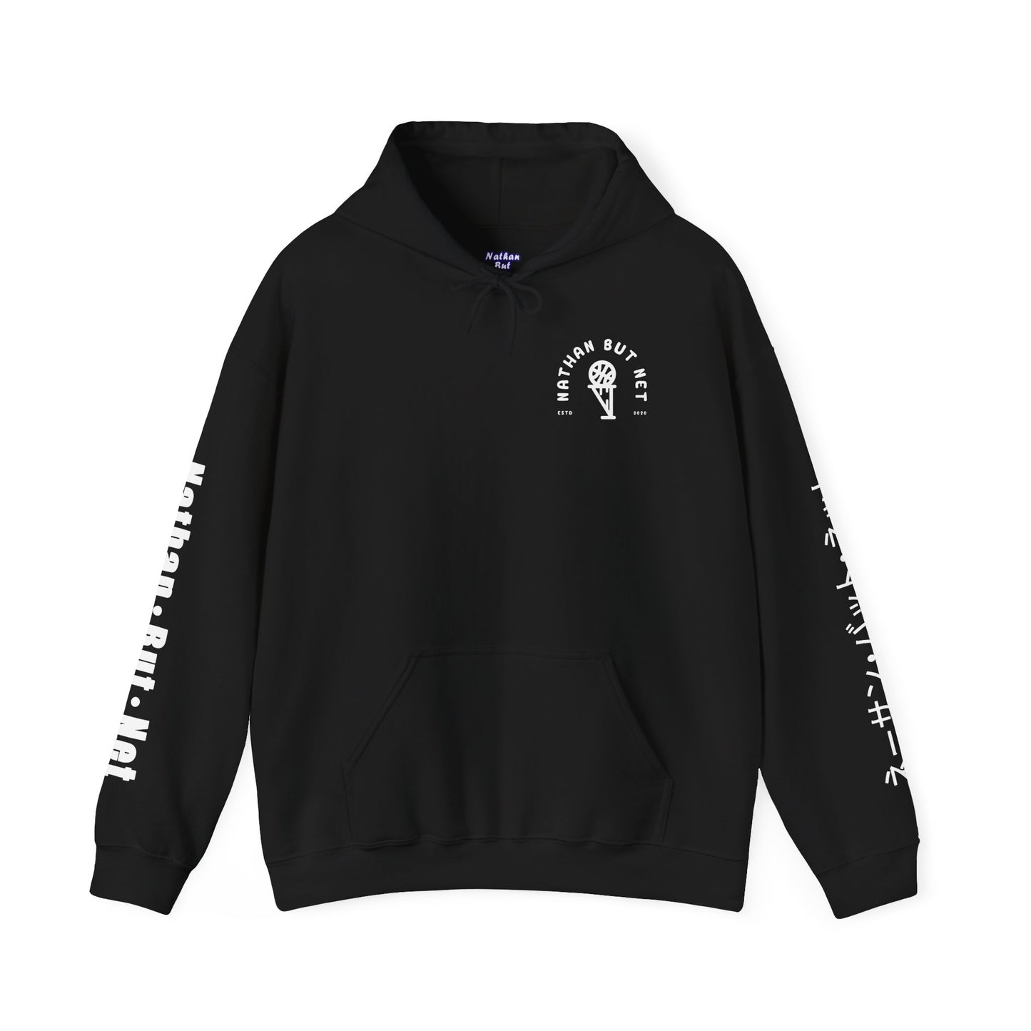 Hoodie - Katakana Sleeve Design Nathan But Net