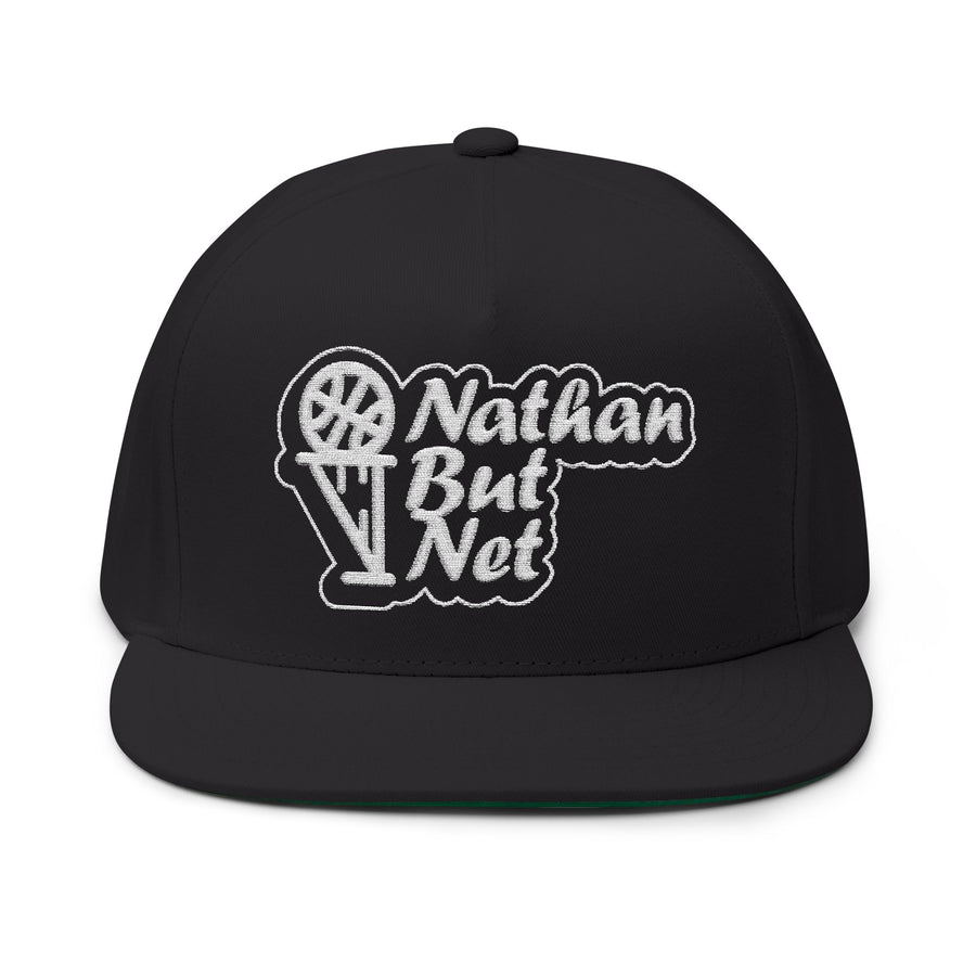 Nathan But Net Bubble Logo Embroidered Flat Bill Cap