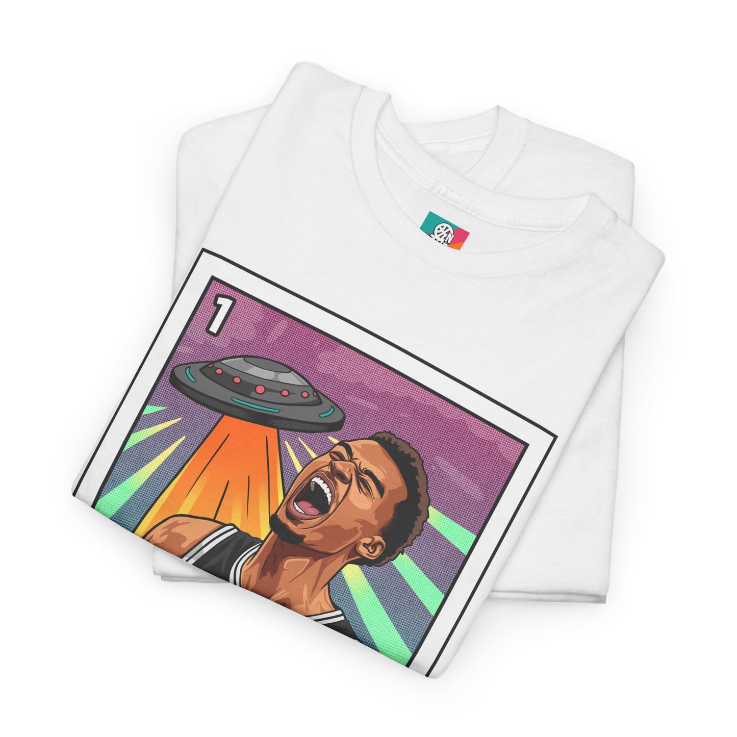 Nathan But Net Short Sleeve T-Shirt 'El Marciano' Spurs Basketball Lotería Style Tee