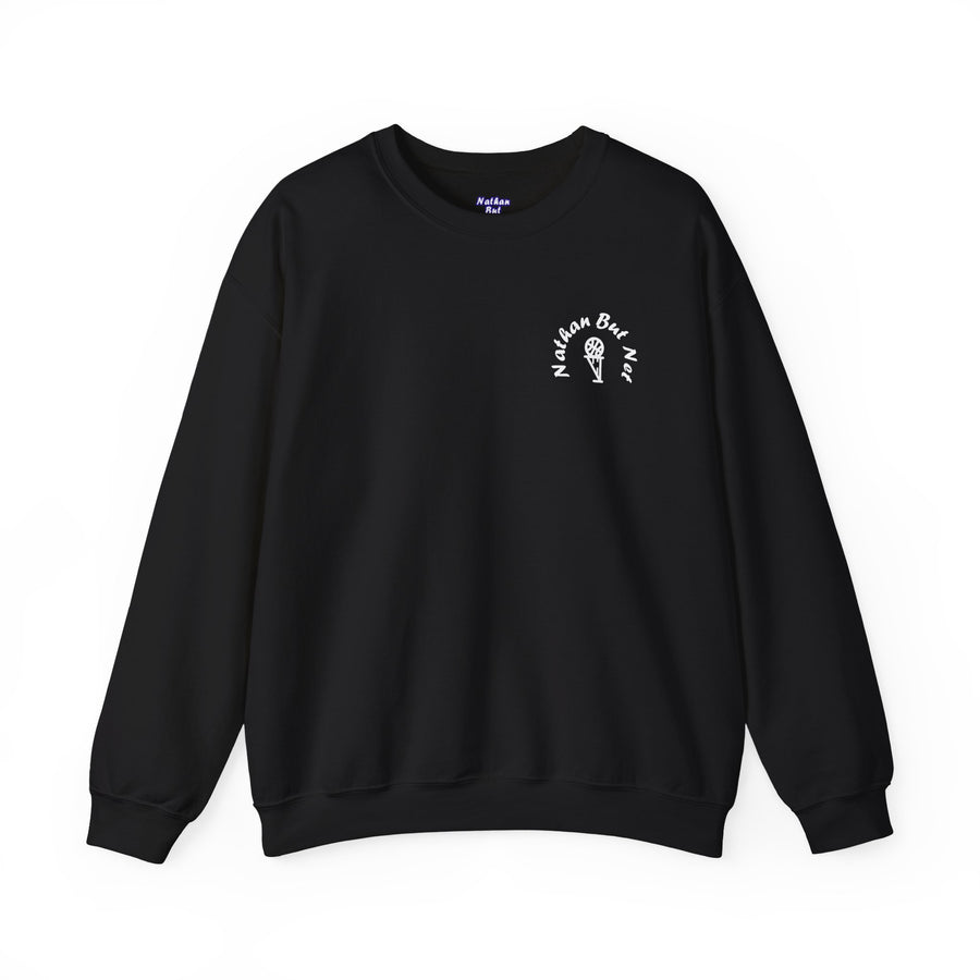 Long Sleeve Nathan But Net Arch Pocket Design Crewneck Sweatshirt