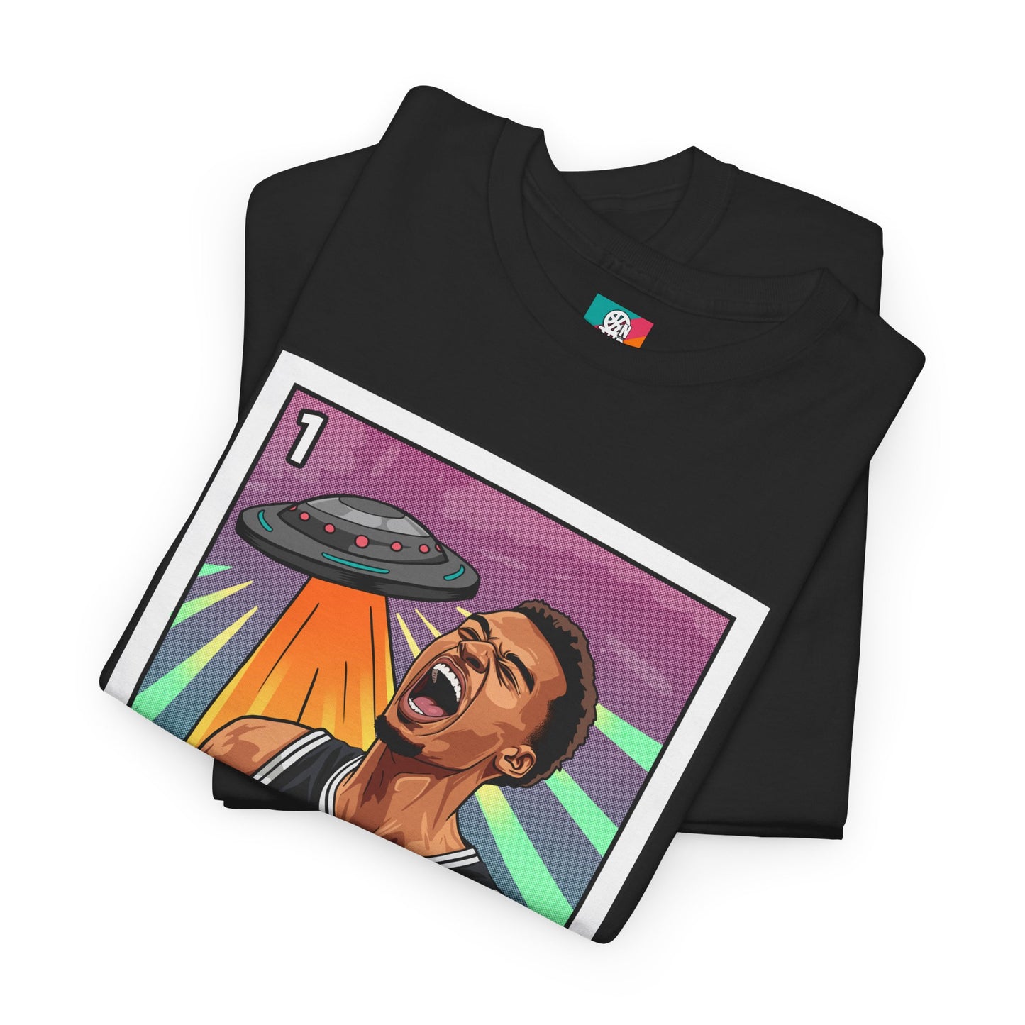 Nathan But Net Short Sleeve T-Shirt 'El Marciano' Spurs Basketball Lotería Style Tee